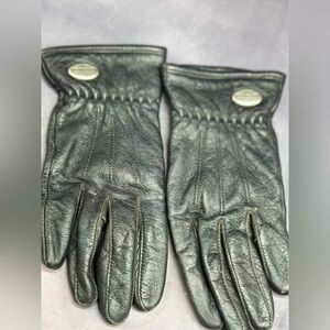 Harley Davidson Black Leather Biker Gloves Small Riding Motorcycle